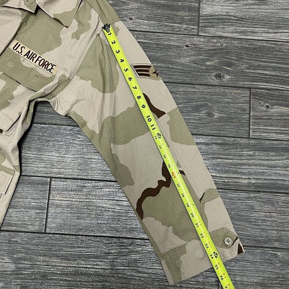 US Air Force Combat Military Coat Desert Jacket Medium Regular Camouflage Beige - Picture 14 of 16